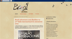 Desktop Screenshot of blogbrasiladventures.blogspot.com