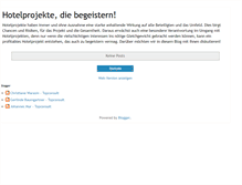 Tablet Screenshot of hotelprojekte-die-begeistern.blogspot.com