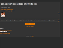Tablet Screenshot of bangladeshisexscandals.blogspot.com