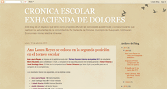 Desktop Screenshot of cronicaescolar.blogspot.com