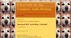 Desktop Screenshot of emacspeak.blogspot.com