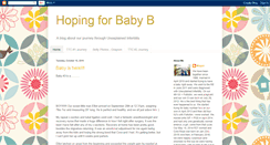 Desktop Screenshot of hopingforbabyb.blogspot.com