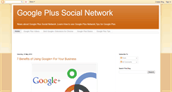 Desktop Screenshot of googleplusnetwork.blogspot.com