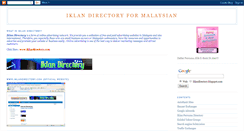 Desktop Screenshot of iklandirectory.blogspot.com