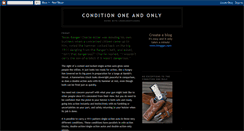 Desktop Screenshot of conditiononeandonly.blogspot.com