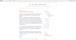 Desktop Screenshot of itismyopinion.blogspot.com