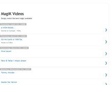 Tablet Screenshot of magikvideos.blogspot.com