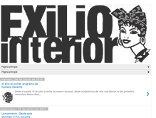 Tablet Screenshot of exiliointeriorzine.blogspot.com