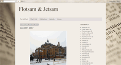 Desktop Screenshot of flotsamjet.blogspot.com