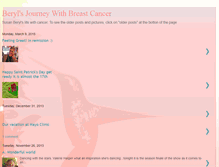 Tablet Screenshot of berylsjourneywithbreastcancer.blogspot.com