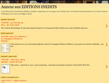 Tablet Screenshot of editionsinedits.blogspot.com