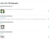 Tablet Screenshot of amycarrphotography.blogspot.com
