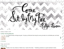 Tablet Screenshot of comesitbymyfire.blogspot.com