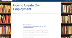 Desktop Screenshot of createownemployment.blogspot.com