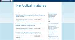 Desktop Screenshot of livefootball-matches.blogspot.com