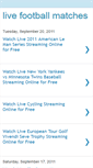 Mobile Screenshot of livefootball-matches.blogspot.com