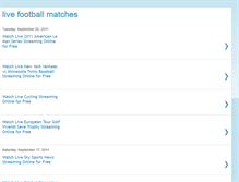 Tablet Screenshot of livefootball-matches.blogspot.com