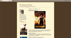 Desktop Screenshot of literaryintent.blogspot.com