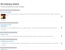 Tablet Screenshot of literaryintent.blogspot.com