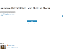 Tablet Screenshot of heidiklumhotphotos.blogspot.com
