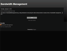 Tablet Screenshot of bandwidthmgmt.blogspot.com