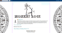 Desktop Screenshot of monkeyrocknyc.blogspot.com