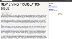 Desktop Screenshot of newlivingtranslationbible.blogspot.com
