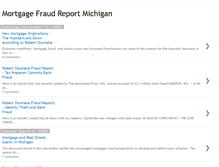 Tablet Screenshot of mortgagefraudreportmichigan.blogspot.com