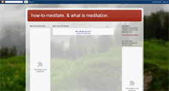 Desktop Screenshot of meditater-life.blogspot.com