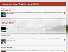 Tablet Screenshot of meditater-life.blogspot.com