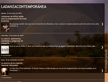 Tablet Screenshot of ladanzacontemporanea.blogspot.com