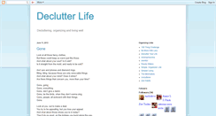 Desktop Screenshot of declutterlife.blogspot.com