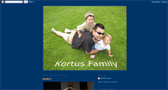 Desktop Screenshot of kortusfamily.blogspot.com