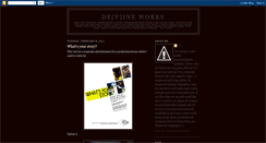 Desktop Screenshot of devineworks.blogspot.com