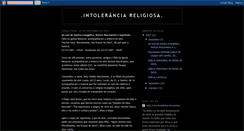 Desktop Screenshot of intoleranciareligiosabr.blogspot.com