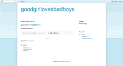 Desktop Screenshot of goodgirllovesbadboys.blogspot.com