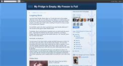 Desktop Screenshot of emptyfridgefullfreezer.blogspot.com