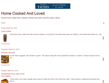 Tablet Screenshot of homecookedandloved.blogspot.com