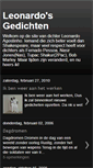 Mobile Screenshot of dichterleonardo.blogspot.com
