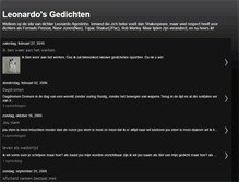 Tablet Screenshot of dichterleonardo.blogspot.com