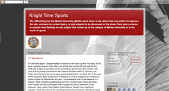 Desktop Screenshot of knighttimesport.blogspot.com