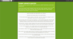 Desktop Screenshot of funnysportsquotes.blogspot.com