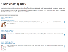 Tablet Screenshot of funnysportsquotes.blogspot.com