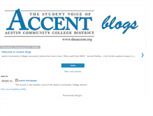 Tablet Screenshot of accentnewspaper.blogspot.com