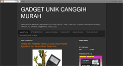 Desktop Screenshot of gadgetunik215.blogspot.com