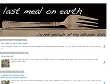 Tablet Screenshot of lastmealonearth.blogspot.com