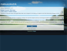 Tablet Screenshot of mateuszskutnik.blogspot.com