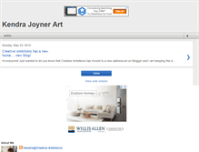 Tablet Screenshot of kjoynerart.blogspot.com