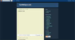 Desktop Screenshot of canitbespun.blogspot.com