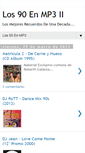 Mobile Screenshot of losnoventaenmp3.blogspot.com